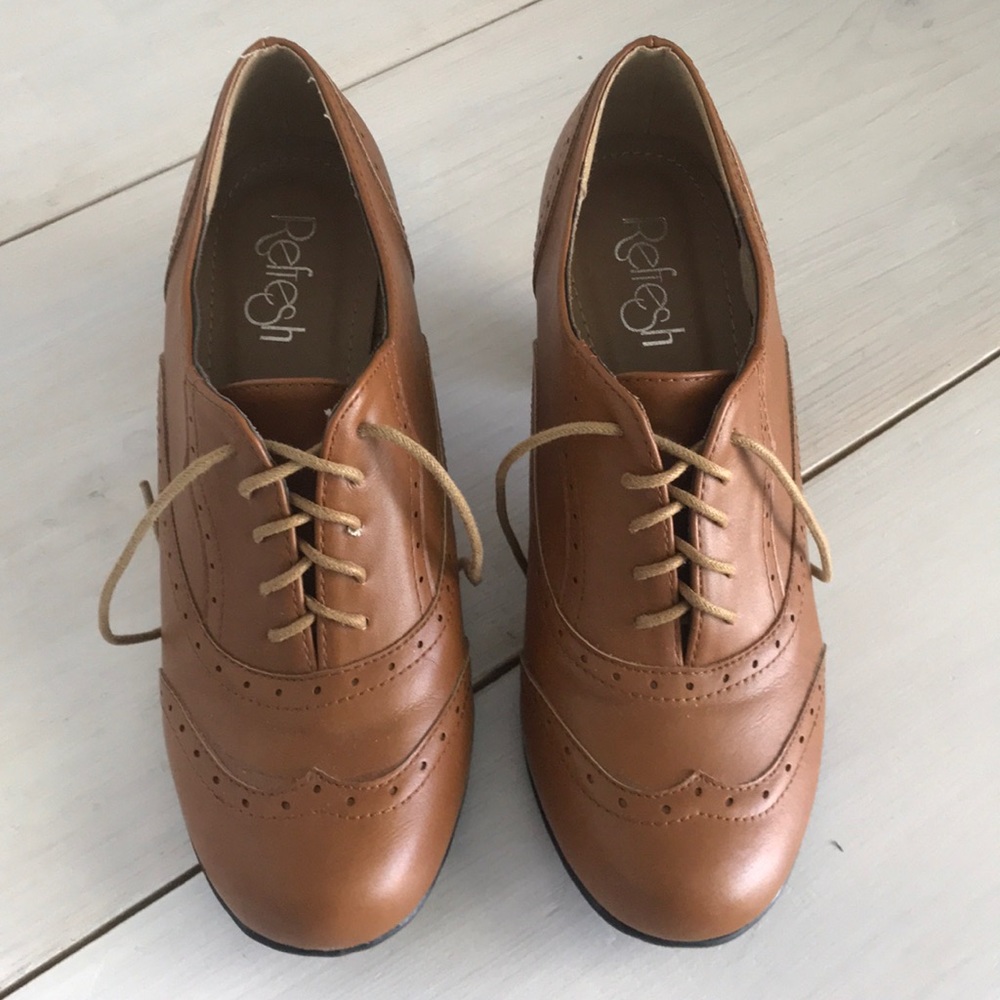 👠Refresh heels brown lace up👠